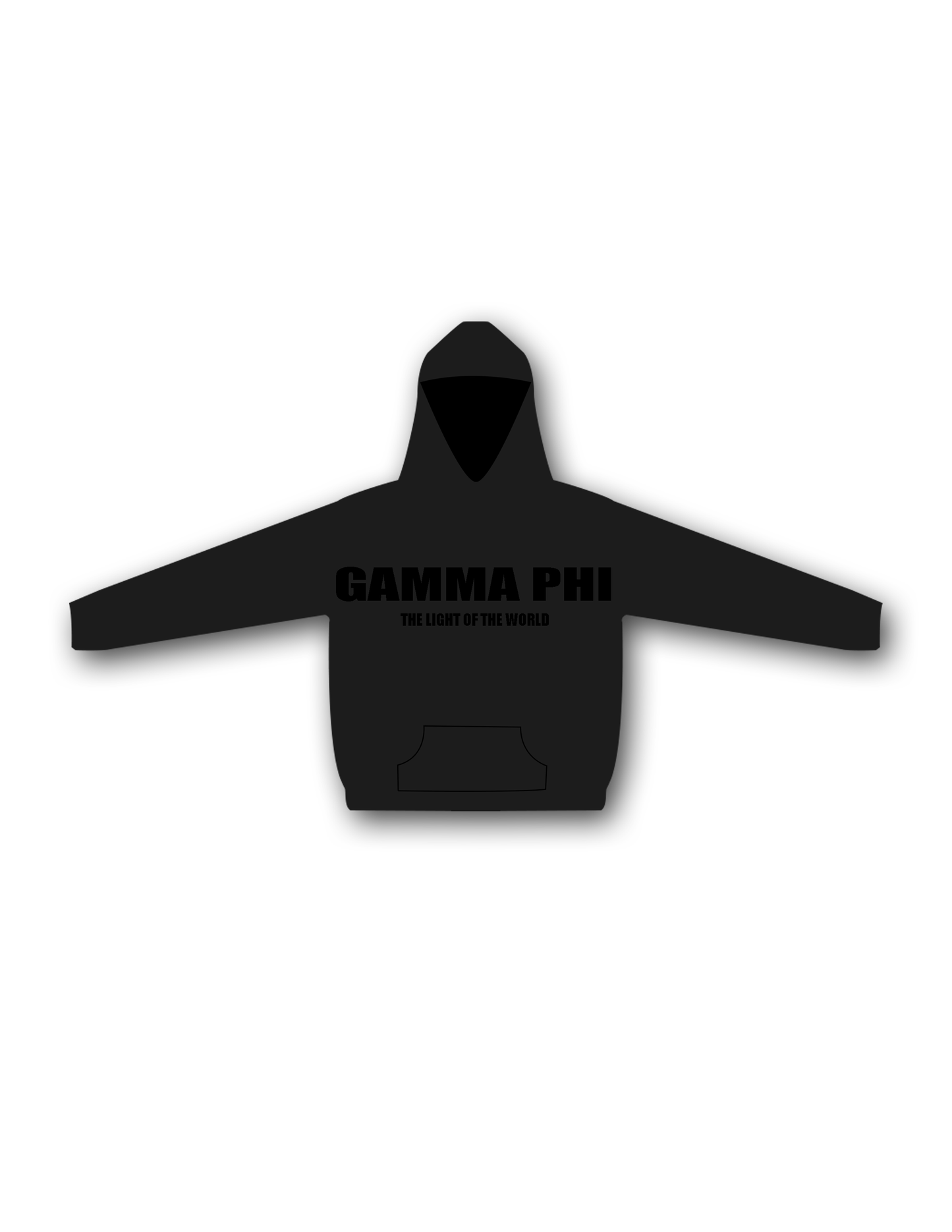 Gamma Phi Hoodie-Black