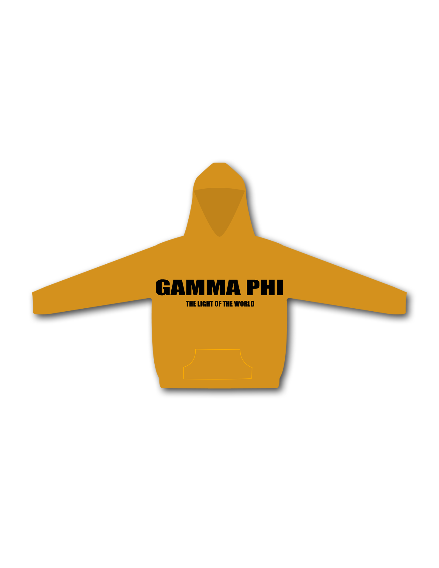 Gamma Phi Hoodie-Yellow